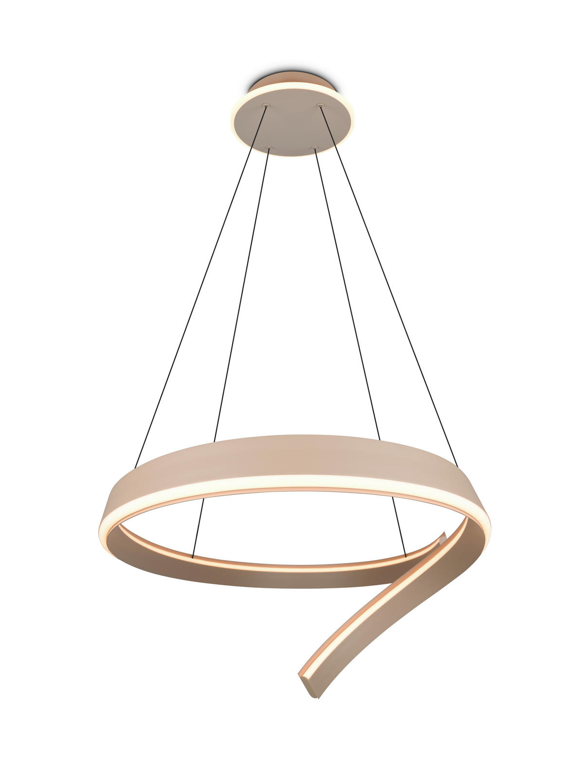 LED-HÄNGELEUCHTE CIRONDA 110/200/68 cm  - Beige, Design, Metall (110/200/68cm) - Cinque