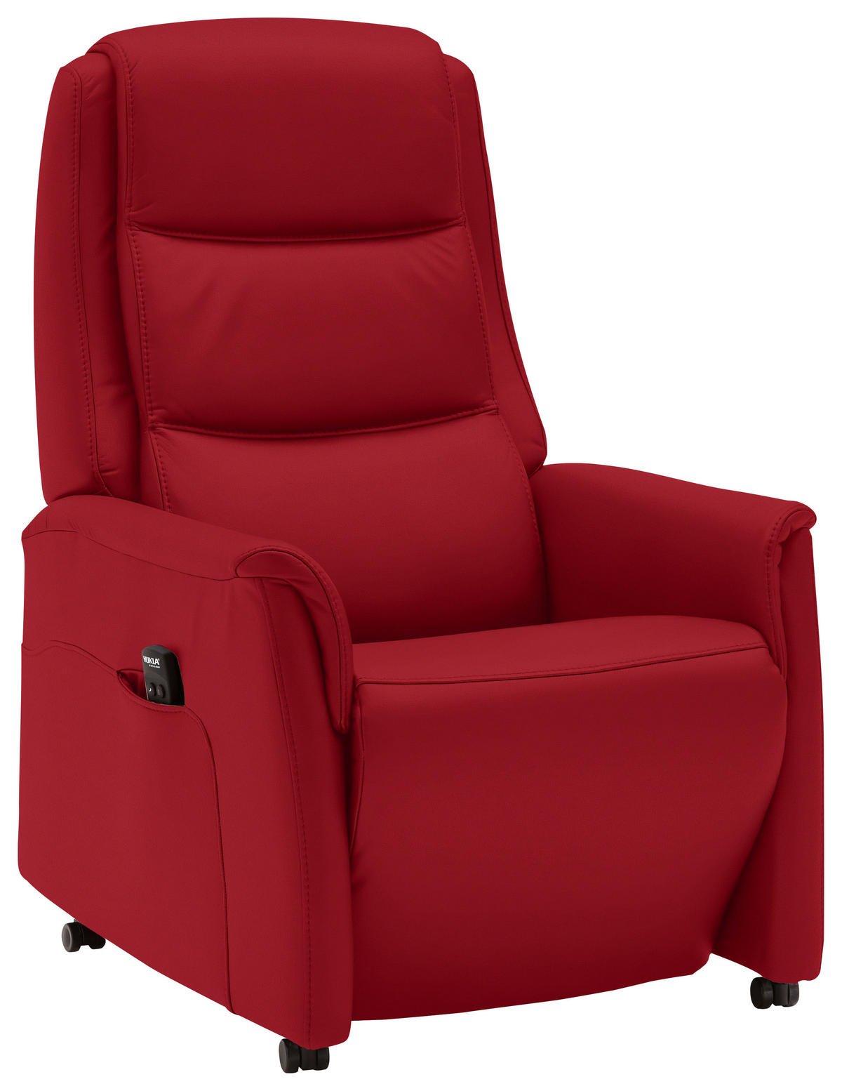 FERNSEHSESSEL in Rot  - Rot/Schwarz, Konventionell, Leder/Kunststoff (70/107/88cm) - Livetastic
