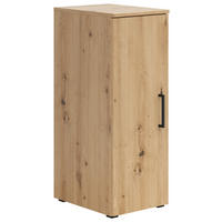 VÍCEÚČELOVÁ SKŘÍŇ, 30/83/40 cm - černá/dub artisan, Moderní, kompozitní dřevo/plast (30/83/40cm) - Carryhome