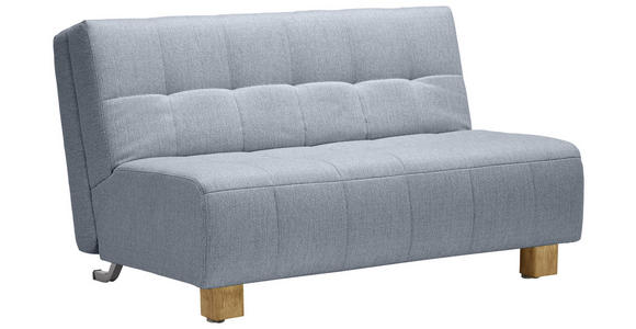 SCHLAFSOFA in Hellblau  - Naturfarben/Hellblau, Design, Holz/Textil (145/92/102cm) - Novel