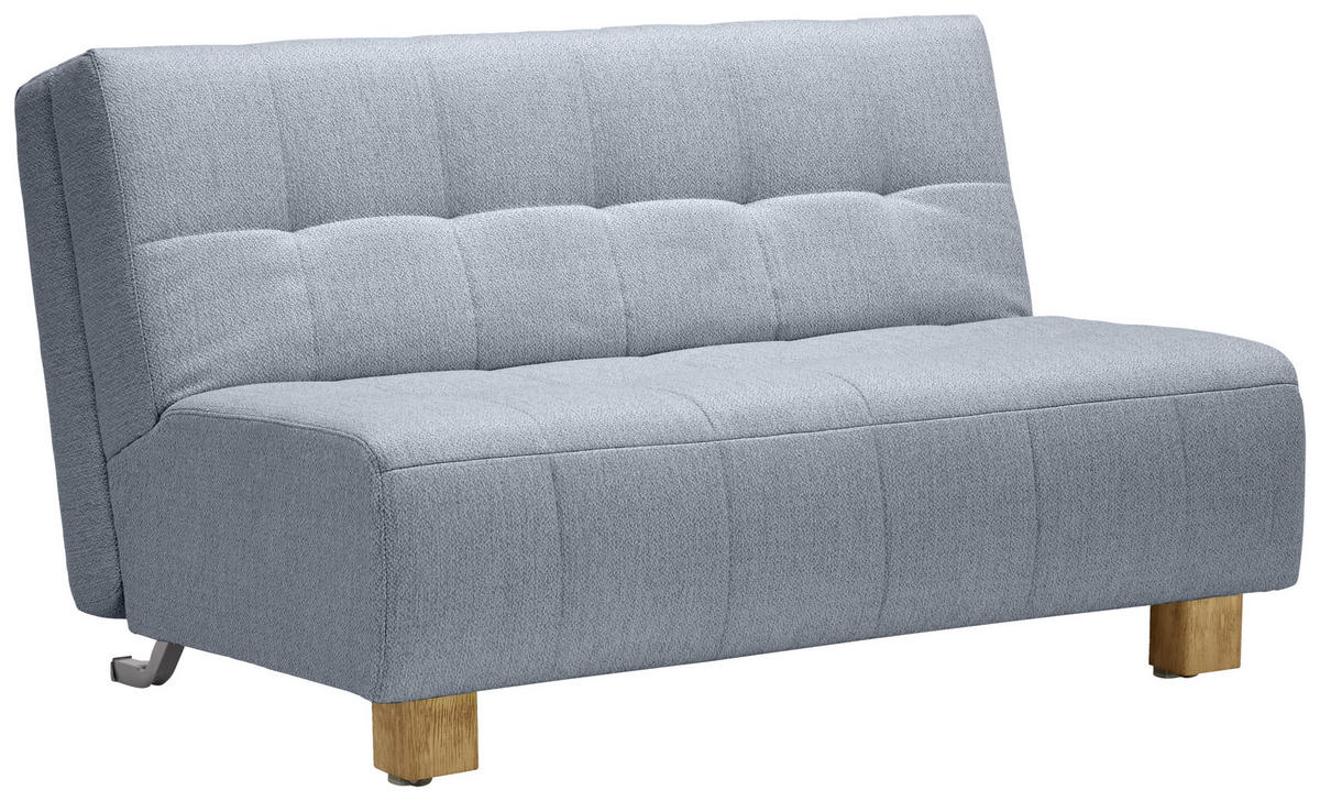 SCHLAFSOFA Hellblau  - Naturfarben/Hellblau, Design, Holz/Textil (145/92/102cm) - Novel