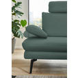 ECKSOFA in Echtleder Opal  310/180 cm  - Opal/Schwarz, Design, Leder/Metall (310/180cm) - Dieter Knoll