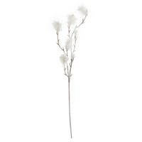 DEKOZWEIG - Weiß, LIFESTYLE, Kunststoff (77cm)