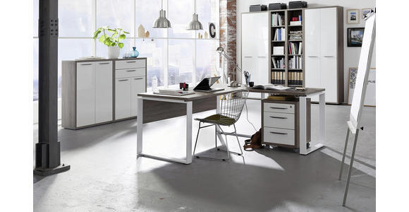 AKTENREGAL Sonoma Eiche - Sonoma Eiche, Design, Holzwerkstoff (82/217/36cm) - Carryhome