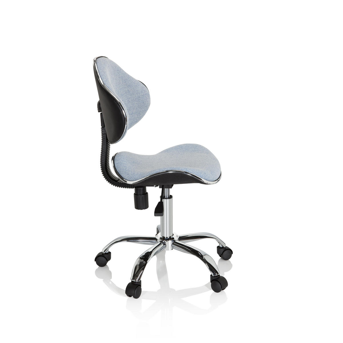 OTOČNÁ ŽIDLE PRO MLÁDEŽ, světle modrá - světle modrá, Basics, plast (47/87-98/49cm) - MID.YOU