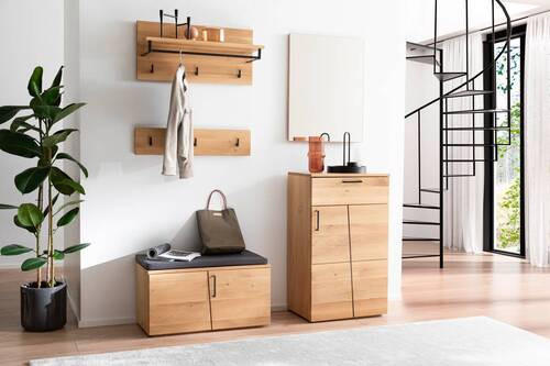 GARDEROBE 6-teilig  in 150/198/40 cm  - Eichefarben/Anthrazit, Natur, Holz/Holzwerkstoff (150/198/40cm)