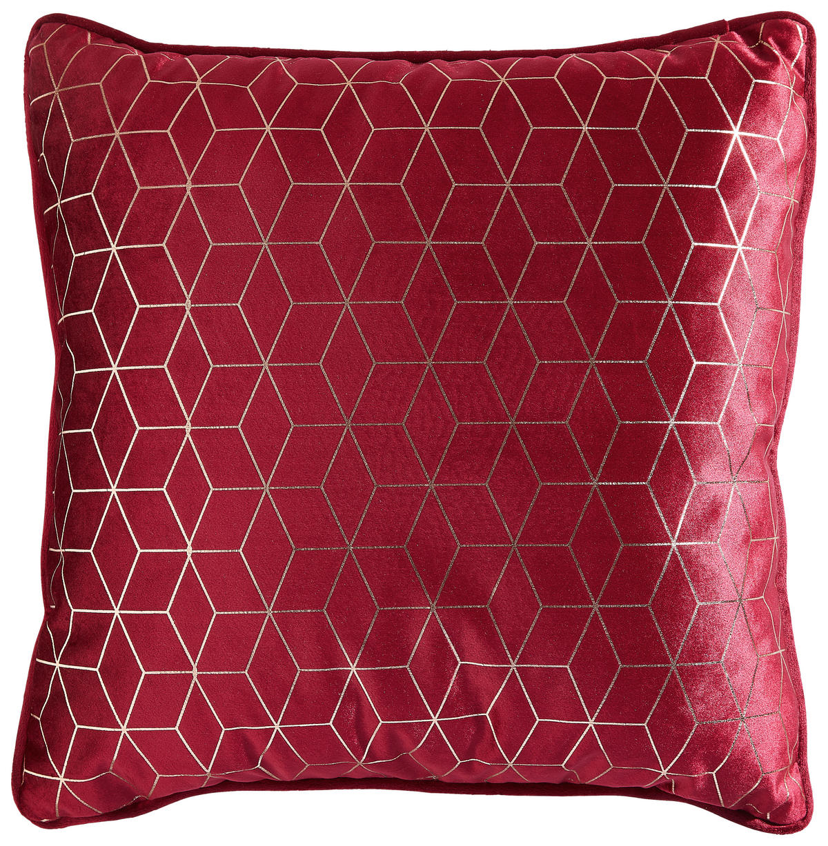 ZIERKISSEN 45/45 cm  - Dunkelrot, Trend, Textil (45/45cm) - Novel