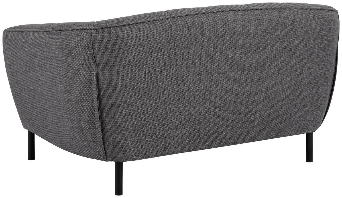 2-SITZER-SOFA in Bouclé Anthrazit  - Anthrazit/Schwarz, Design, Textil/Metall (150/78/84cm) - MID.YOU