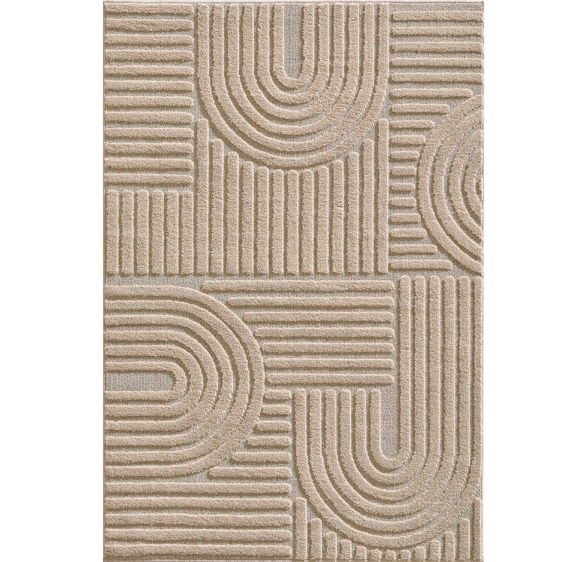 HOCHFLORTEPPICH 60/110 cm ART Beige  - Beige, Basics, Textil (60/110cm) - Novel