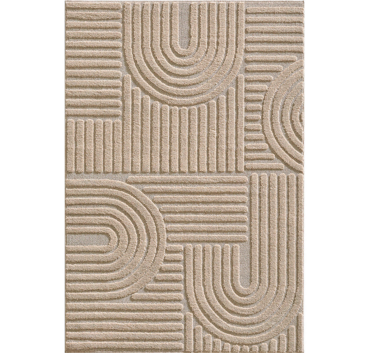 HOCHFLORTEPPICH 60/110 cm ART Beige  - Beige, Basics, Textil (60/110cm) - Novel