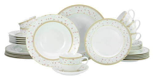KOMPLETT SERVIS 30 delar  - pärlemor, Trend, keramik - Creatable