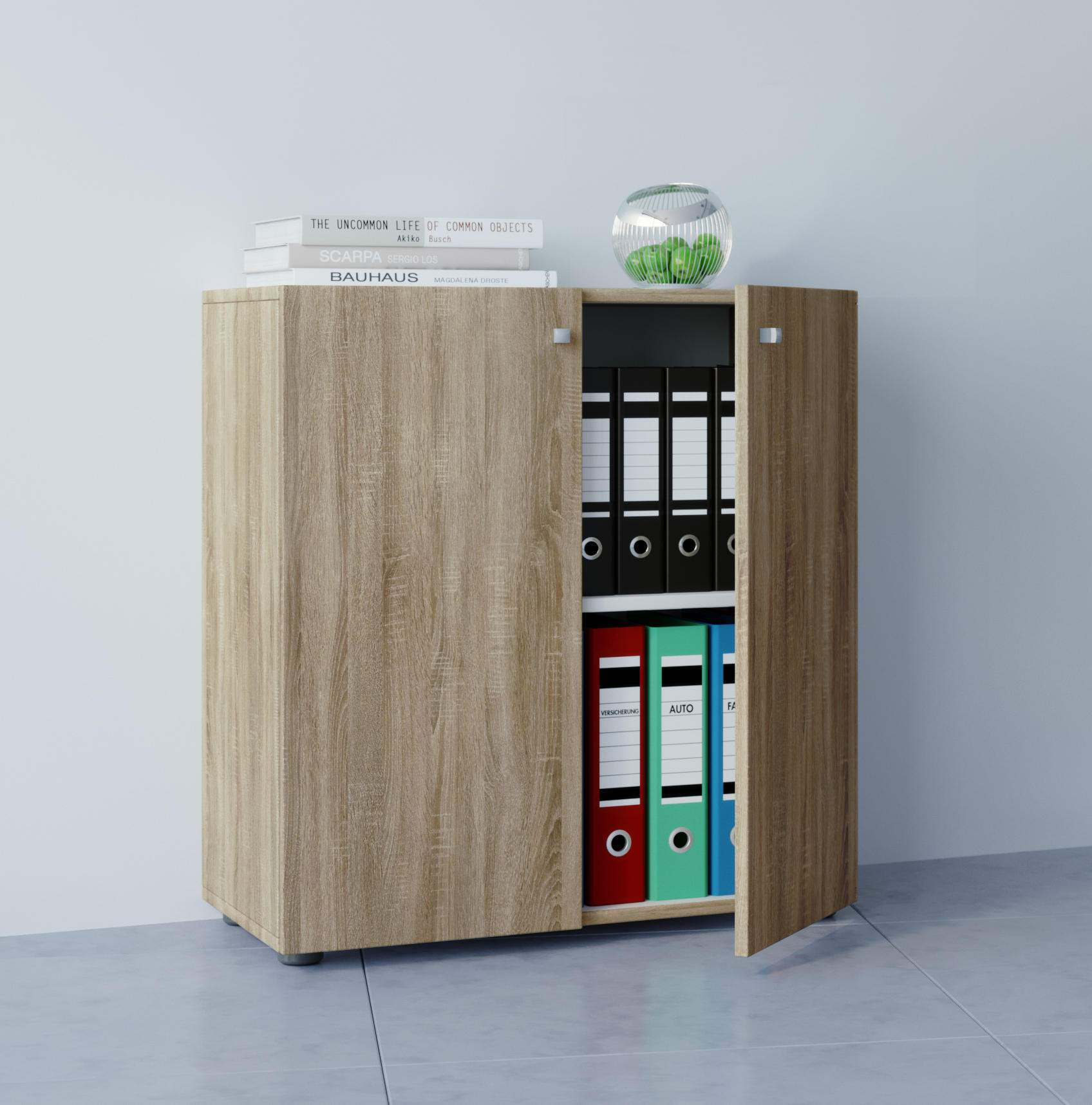 AKTENSCHRANK 70/74/39 cm  - Eichefarben, Basics, Holzwerkstoff (70/74/39cm) - MID.YOU