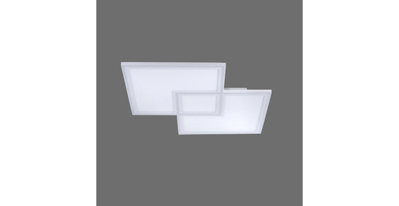 LED-DECKENLEUCHTE 67/67/5 cm   - Weiß, Trend, Kunststoff/Metall (67/67/5cm) - Novel