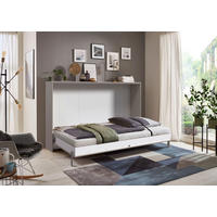 SCHRANKBETT 140/200 cm,  in Sahara, Lattenrost inkl.  - Sahara, KONVENTIONELL, Holz/Metall (140/200cm) - MID.YOU