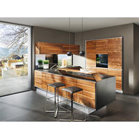 EINBAUKÜCHE VAO  - Nussbaumfarben, Design, Holz - Team 7