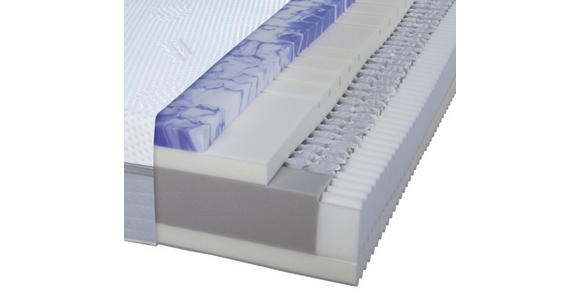 TASCHENFEDERKERNMATRATZE 100/220 cm - Weiß, Basics, Textil (100/220cm) - Dieter Knoll