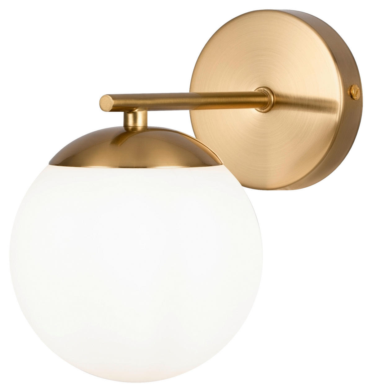 VÄGGLAMPA 21/20/21 cm   - mässingsfärgad, Trend, metall/glas (21/20/21cm) - MAYTONI