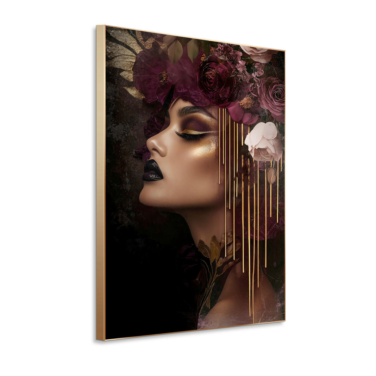 GLASBILD Frauen 80/120 cm  - Multicolor, Basics, Glas/Holz (80/120cm)