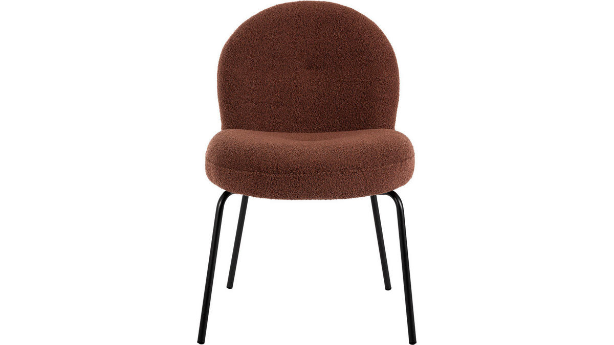 STOL stål  - mörk orange/svart, Design, metall/trä (66/85,5/57cm) - Best Price