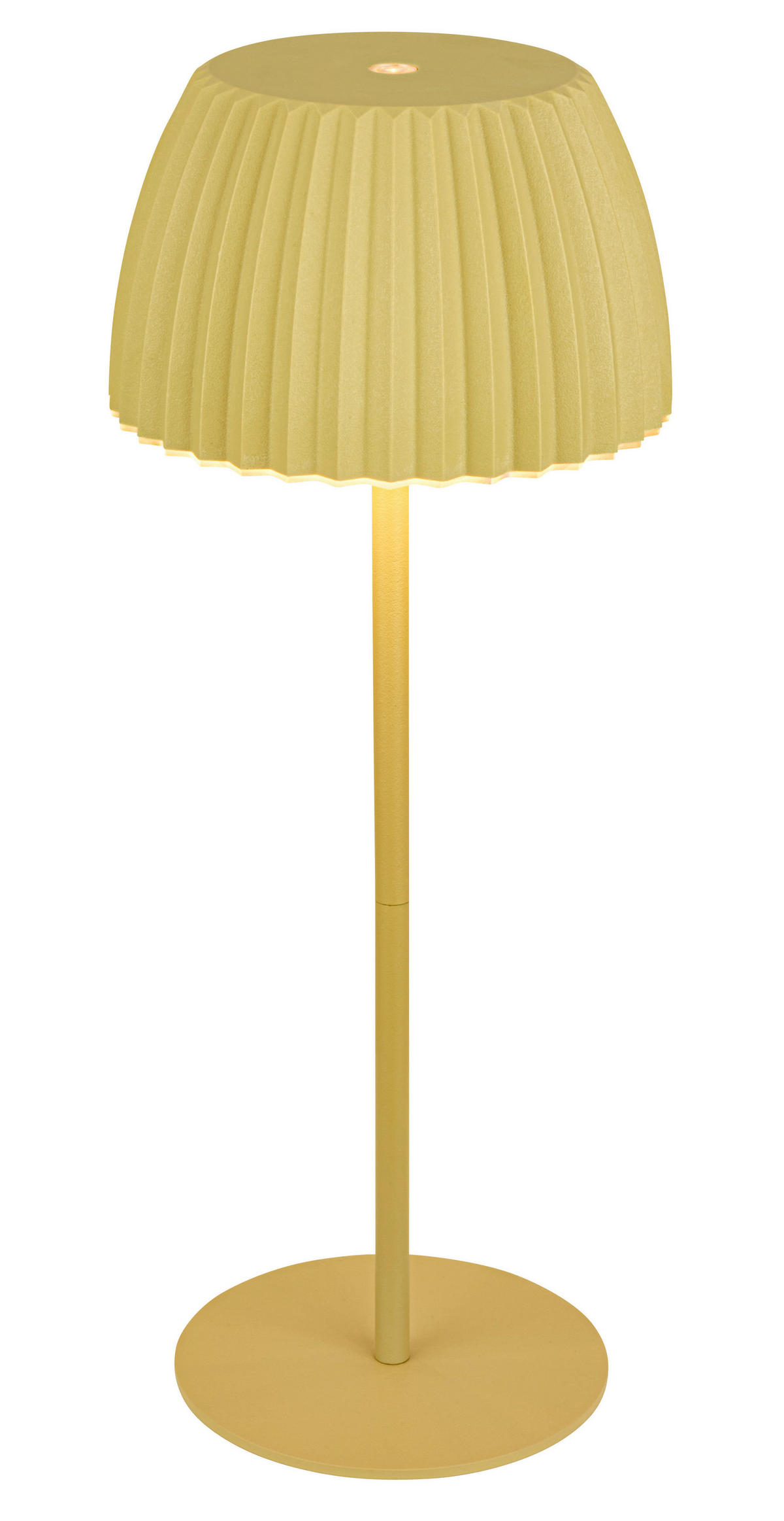 AKKU-TISCHLEUCHTE 14,5/36,5 cm  - Hellgrün, Basics, Kunststoff/Metall (14,5/36,5cm)