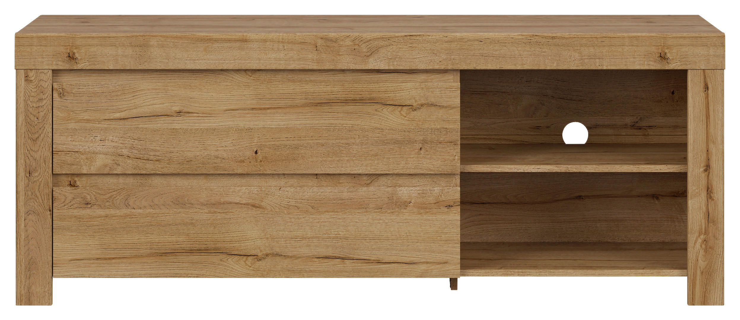LOWBOARD 156/60,5/42 cm  - Eichefarben/Erlefarben, Design, Holzwerkstoff/Kunststoff (156/60,5/42cm)