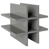 REGALEINSATZ - Grau, Basics, Holzwerkstoff (34/34/33,4cm) - MID.YOU