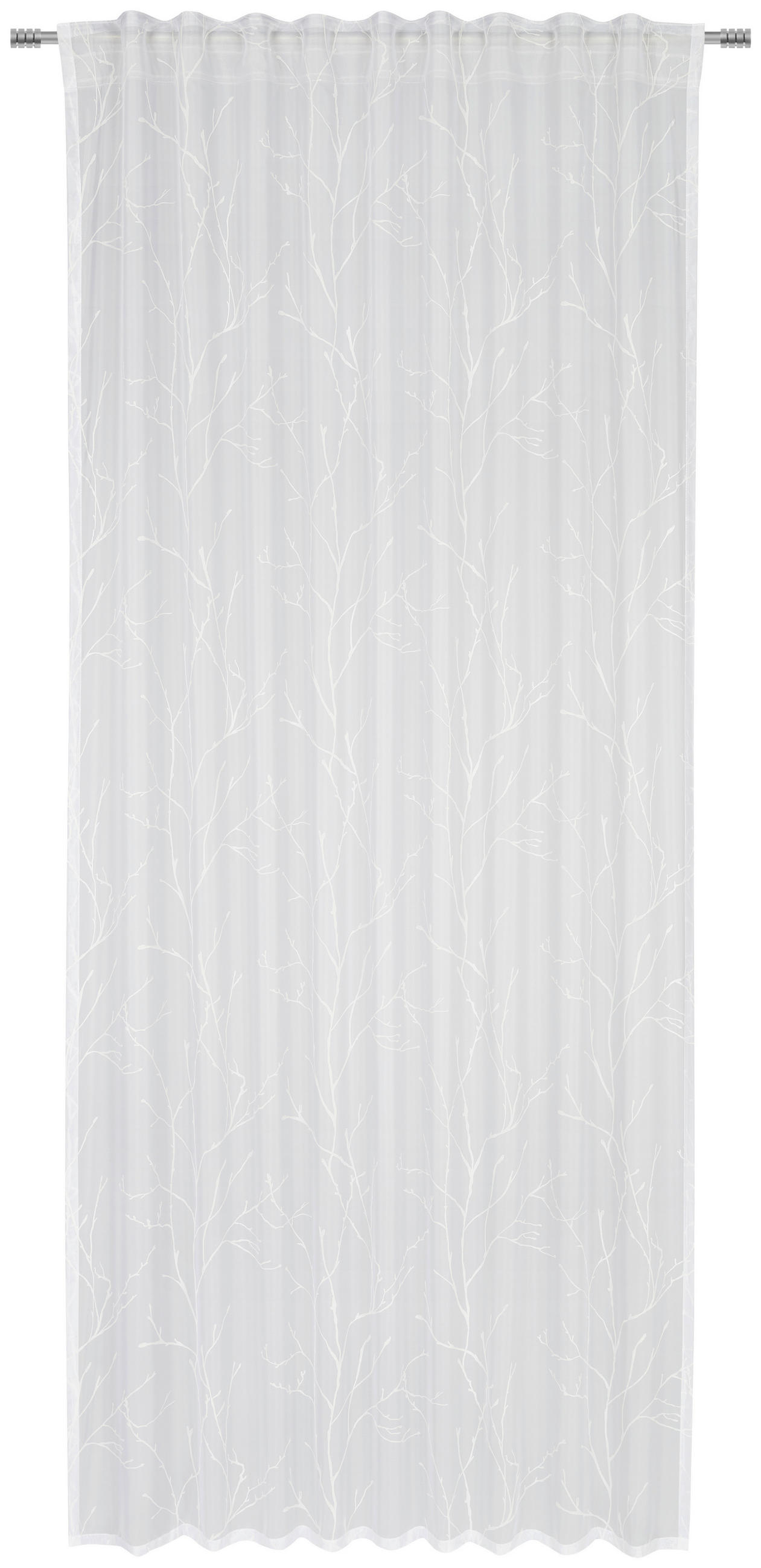 FERTIGVORHANG halbtransparent  - Weiss, Konventionell, Textil (140/245cm) - Esposa