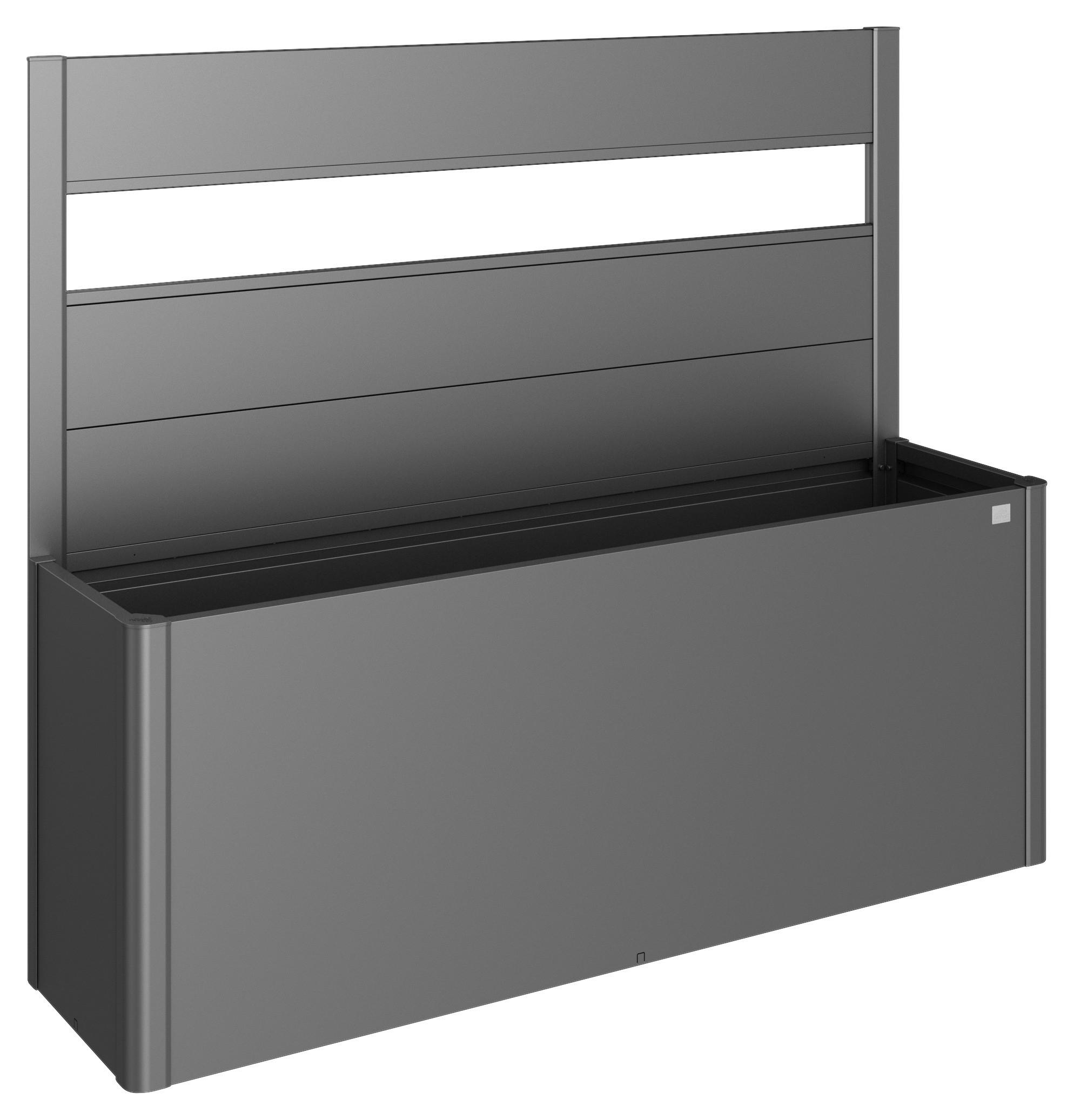 SICHTSCHUTZ ohne Hochbeet  - Dunkelgrau, Basics, Kunststoff/Metall (201/91/4cm) - Biohort