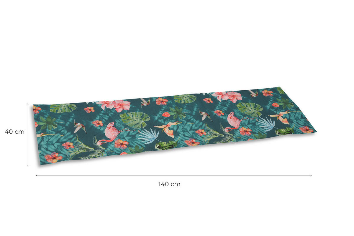 TISCHLÄUFER 40/140 cm  - Blau/Rosa, Basics, Textil (40/140cm)