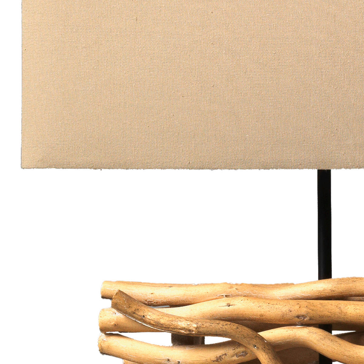 STEHLEUCHTE 35/175 cm    - Hellbraun, Natur, Holz/Textil (35/175cm)