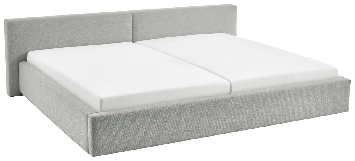 POLSTERBETT 240/200 cm,  in Grau,  - Grau, Basics, Textil (240/200cm) - Boxxx