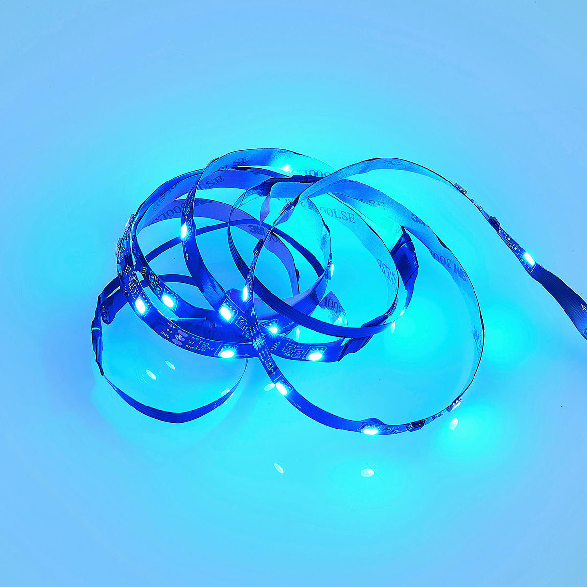 LED PÁSIK,  - čierna, Basics, plast (120/0,3/1,0cm)