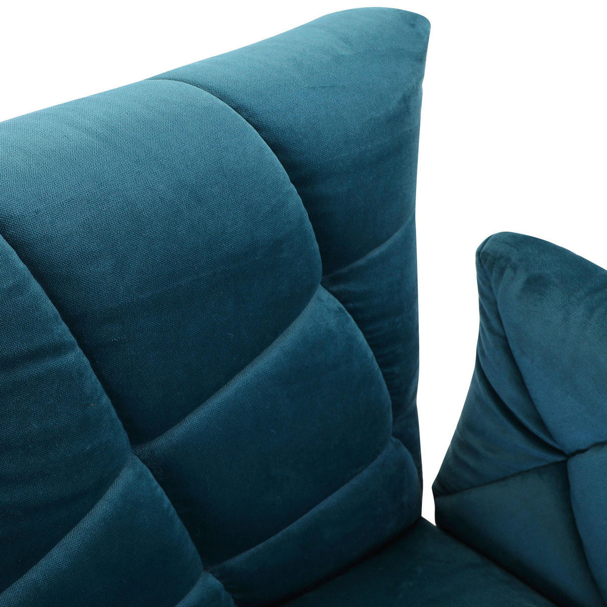 STOL MED ARMSTÖD velour  - turkos/svart, Design, metall/textil (68/88/66cm) - Landscape