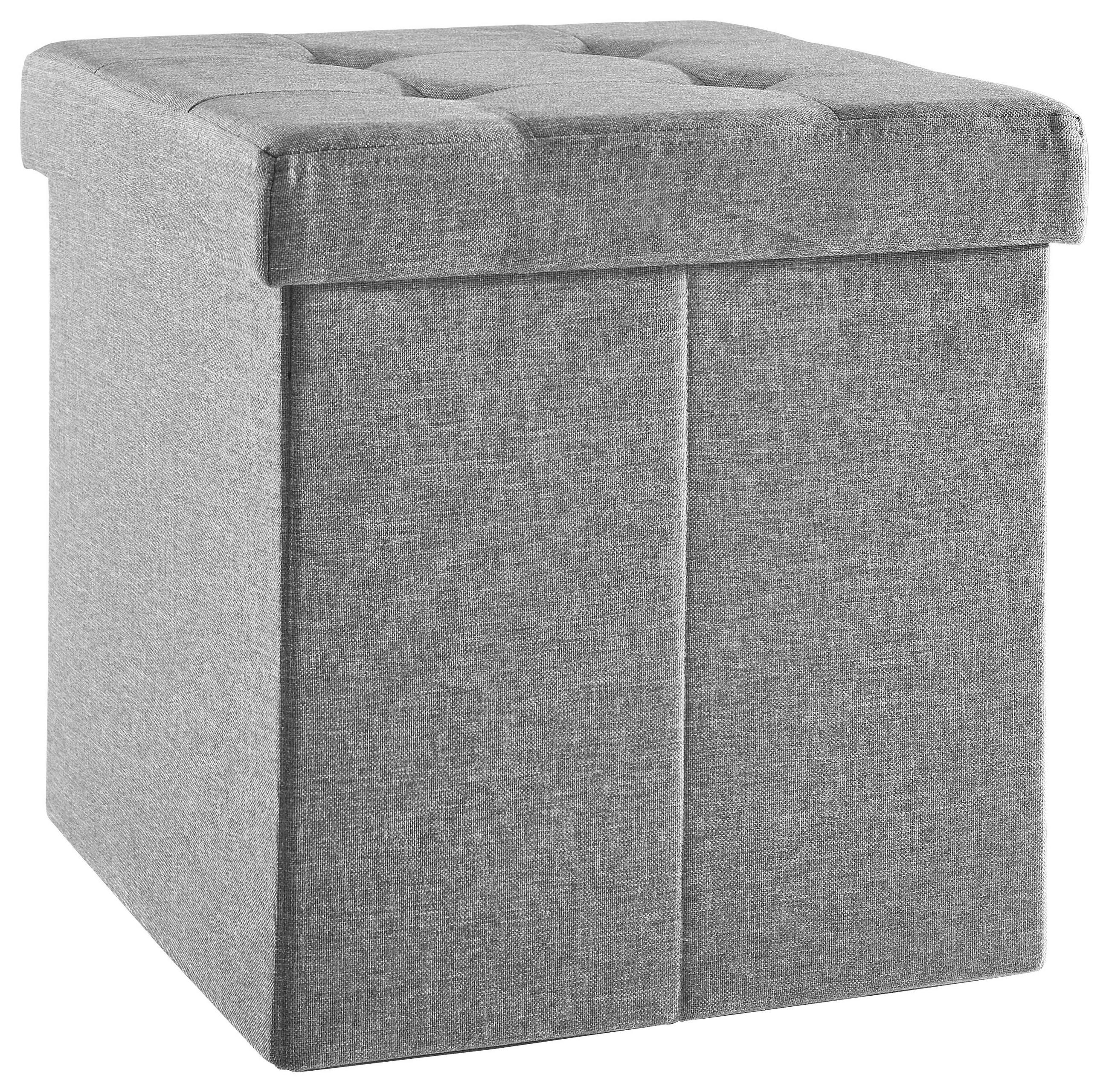 SITZBOX Linon, Vliesstoff Anthrazit - Anthrazit, Design, Textil (38/38/38cm) - Carryhome