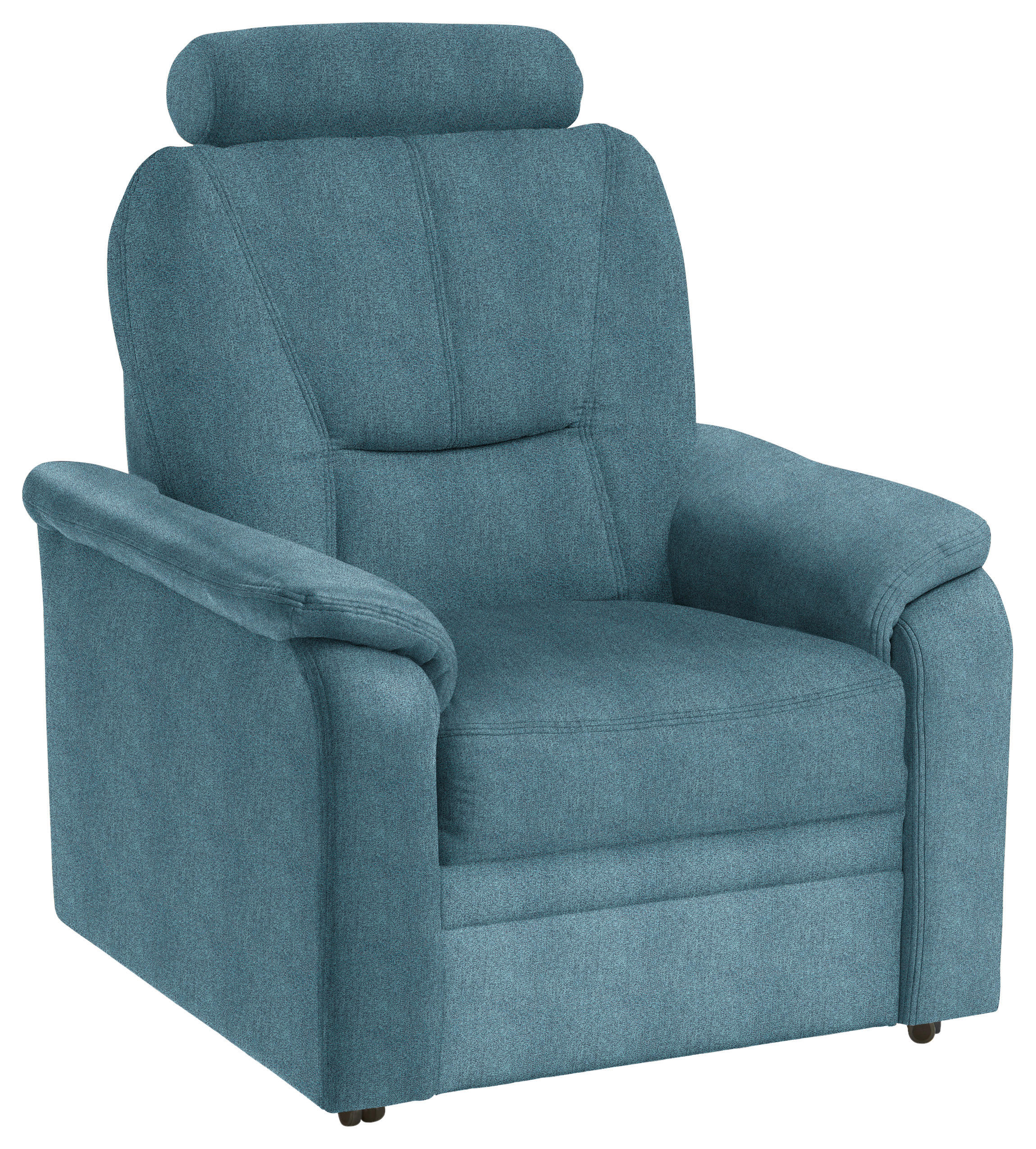 FERNSEHSESSEL in Chenille Türkis  - Türkis/Schwarz, KONVENTIONELL, Kunststoff/Textil (90/96/89cm) - Beldomo Comfort