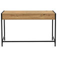 SCHREIBTISCH 120/48/76 cm Schwarz, Eiche Artisan Stauraum  - Schwarz/Eiche Artisan, Design, Holzwerkstoff/Metall (120/48/76cm) - Carryhome