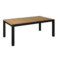 ZÁHRADNÝ STÔL, drevo, kov, 200-300/76/110 cm - prírodná farba/antracitová, Modern, kov/drevo (200-300/76/110cm) - Ambia Garden