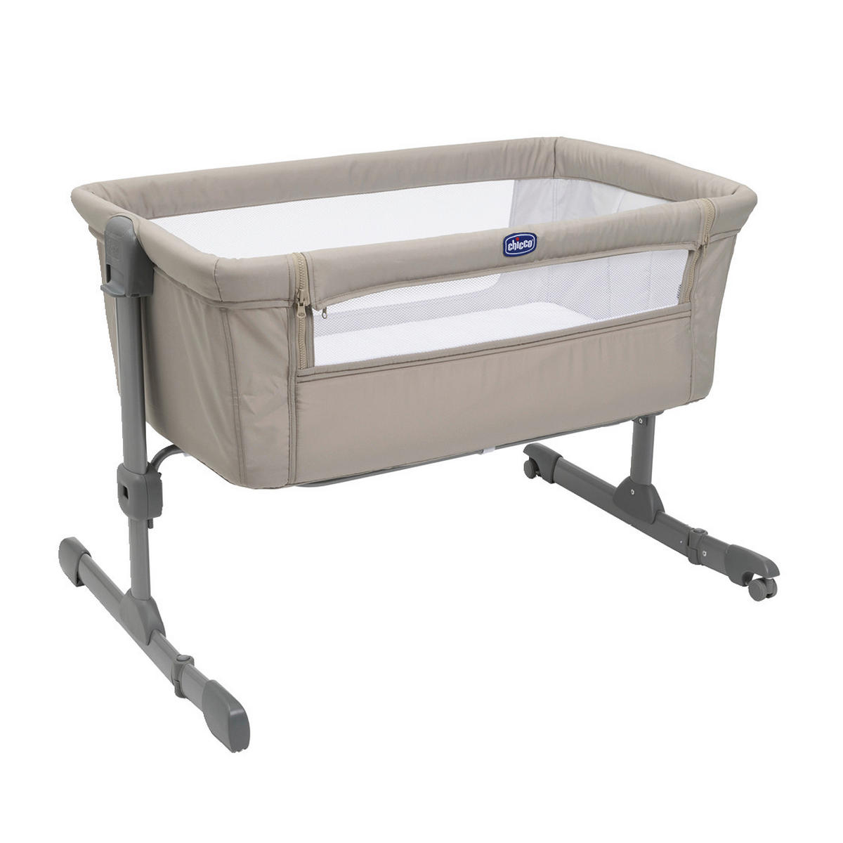 BEISTELLBETT NEXT2ME ESSENTIAL  - Beige, Basics, Textil/Metall (98/65/80/70,5cm) - Chicco