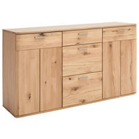 SIDEBOARD 150/84/44 cm  - Eichefarben/Nickelfarben, Natur, Holz/Holzwerkstoff (150/84/44cm)