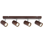 DECKENLEUCHTE    57/14,5/10,5 cm  - Chromfarben/Mokka, Trend, Kunststoff/Metall (57/14,5/10,5cm) - Novel