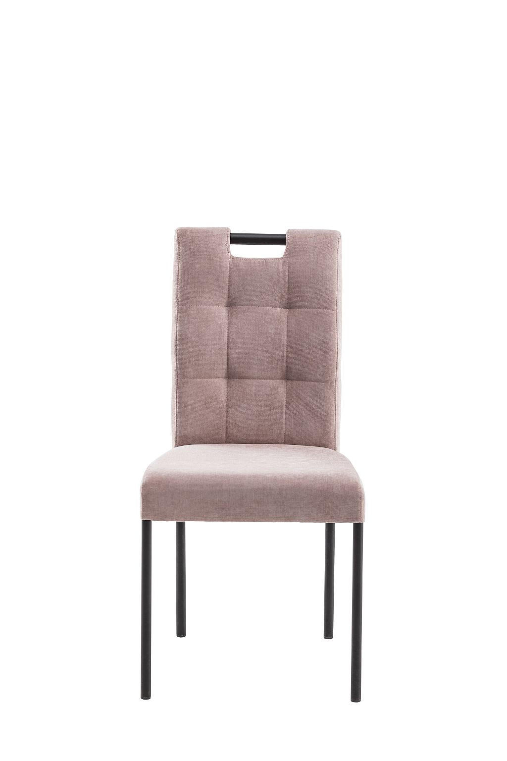 STOLICA  tamno ružičasta  metal, tekstil      - tamno ružičasta/crna, Moderno, metal/tekstil (46/91/61cm)