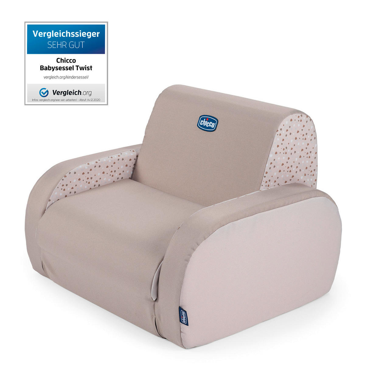 KINDERSESSEL - Beige, Basics, Textil (50/30/38/44/88cm) - Chicco