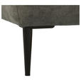 ECKSOFA  in Velours Schlammfarben  - Schlammfarben/Schwarz, KONVENTIONELL, Textil/Metall (226/155cm) - Carryhome