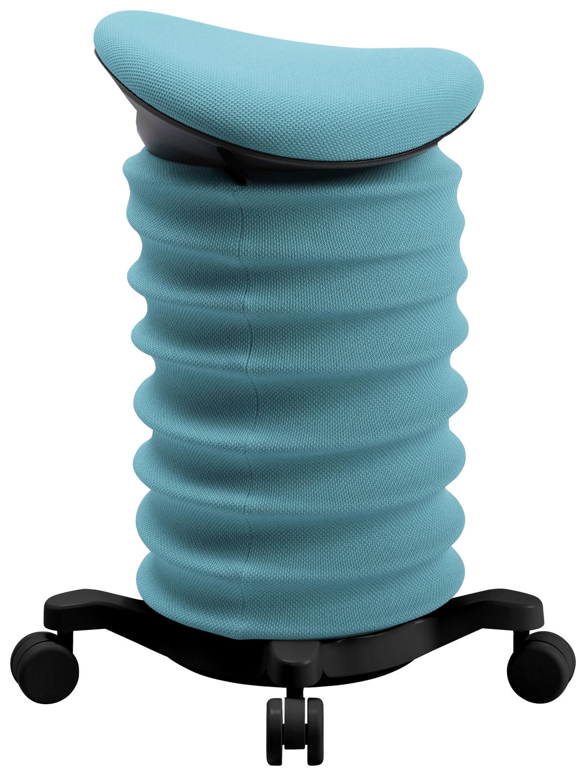 BÜROHOCKER 37,5/58-70/36 cm  - Blau/Schwarz, Design, Kunststoff/Textil (37,5/58-70/36cm) - Topstar