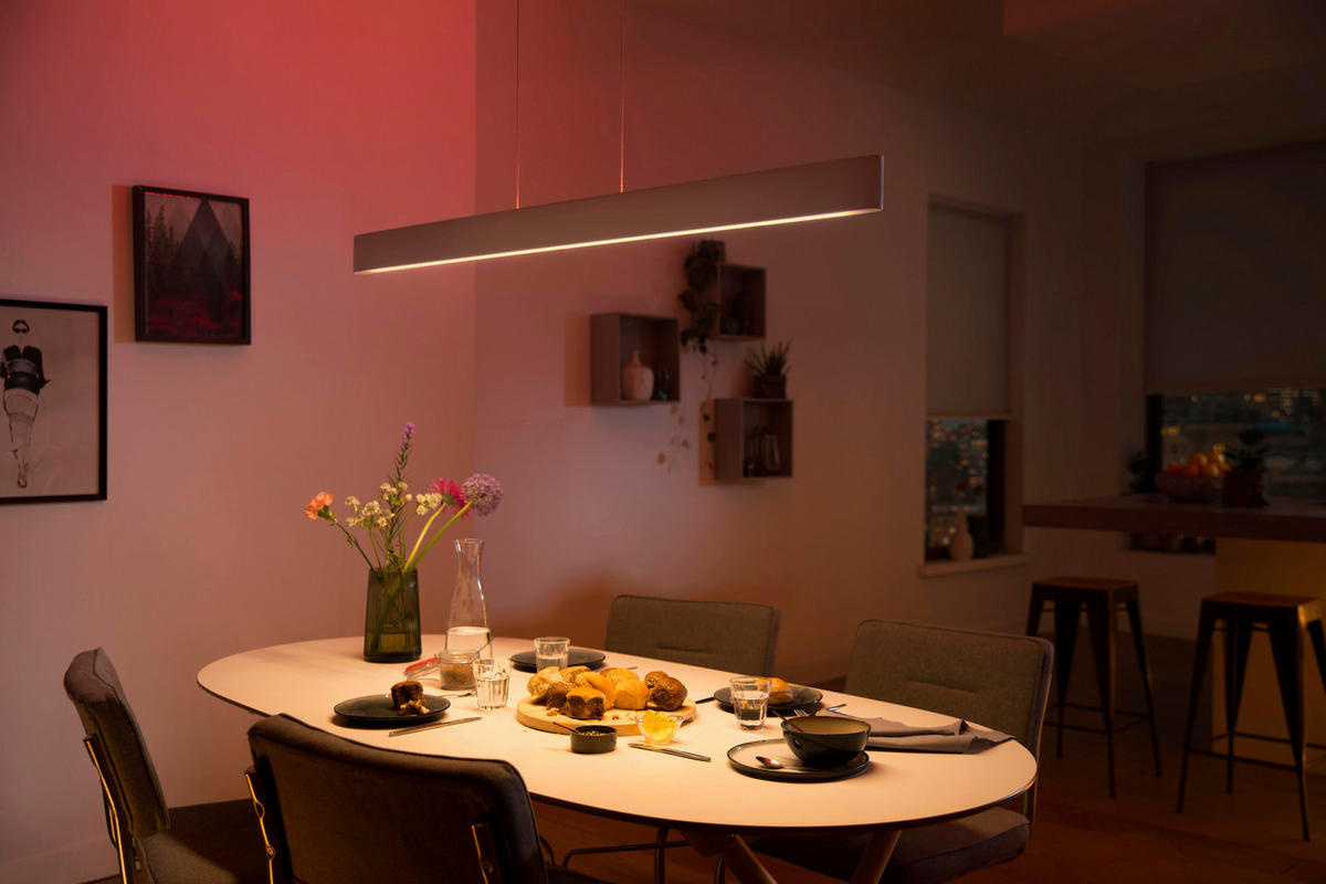 LED-HÄNGELEUCHTE 129,8/4/9 cm    - Weiss, Design, Kunststoff/Metall (129,8/4/9cm) - Philips HUE