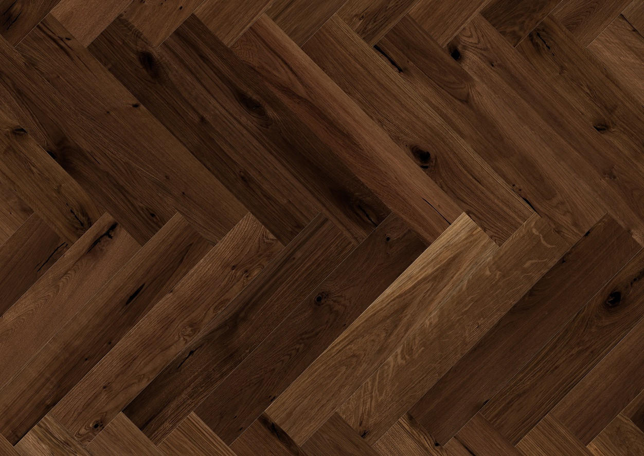 FISCHGRÄT Eiche Trapani  per  m² - Eichefarben, Design, Holz (72,5/13/1,4cm) - Ambiente