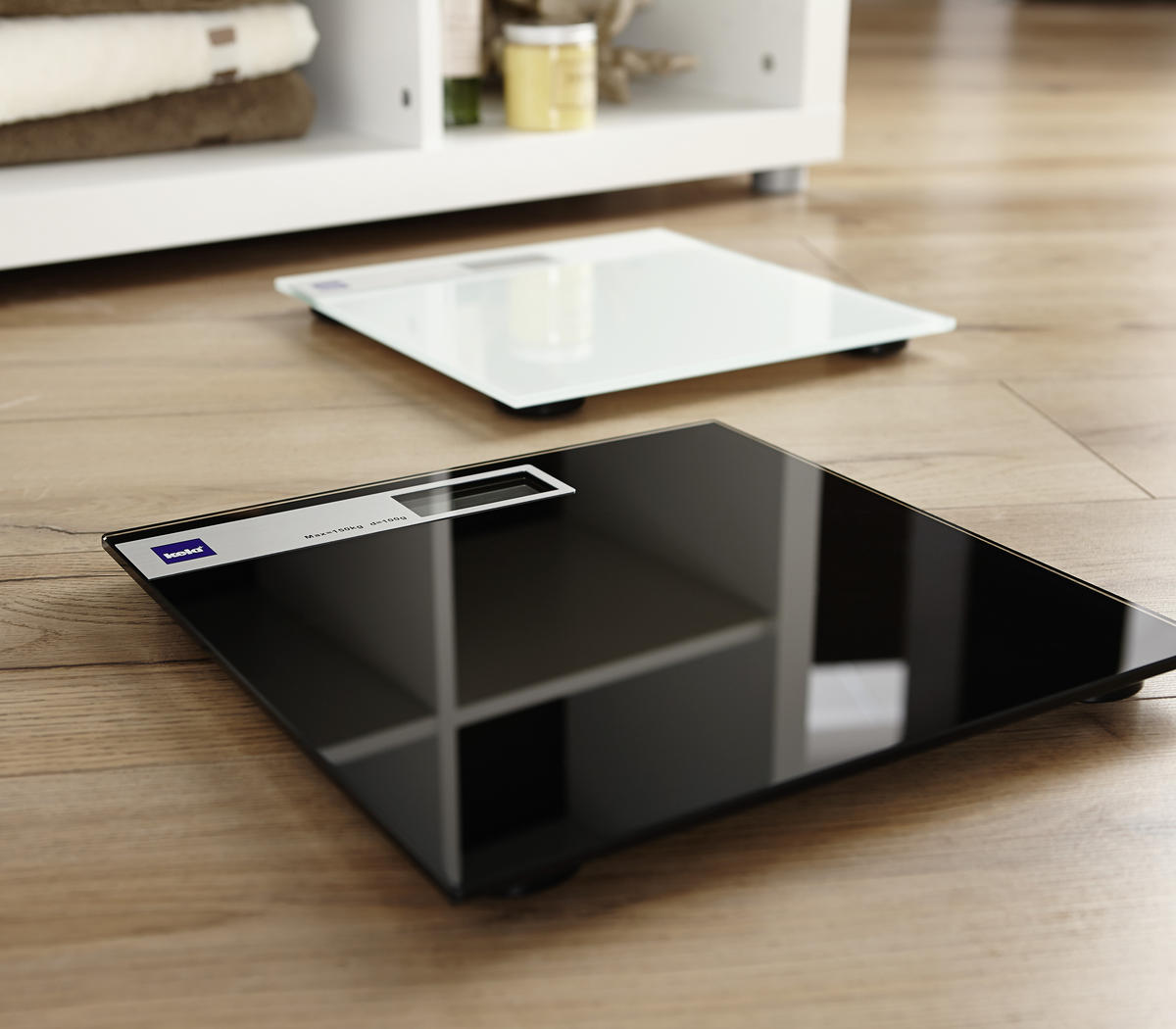 PERSONENWAAGE  - Schwarz, Basics, Glas (30/2cm) - Kela