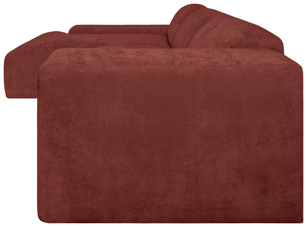 HÖRNSOFFA i manchester röd  - röd/svart, Design, textil/plast (170/343cm) - MID.YOU