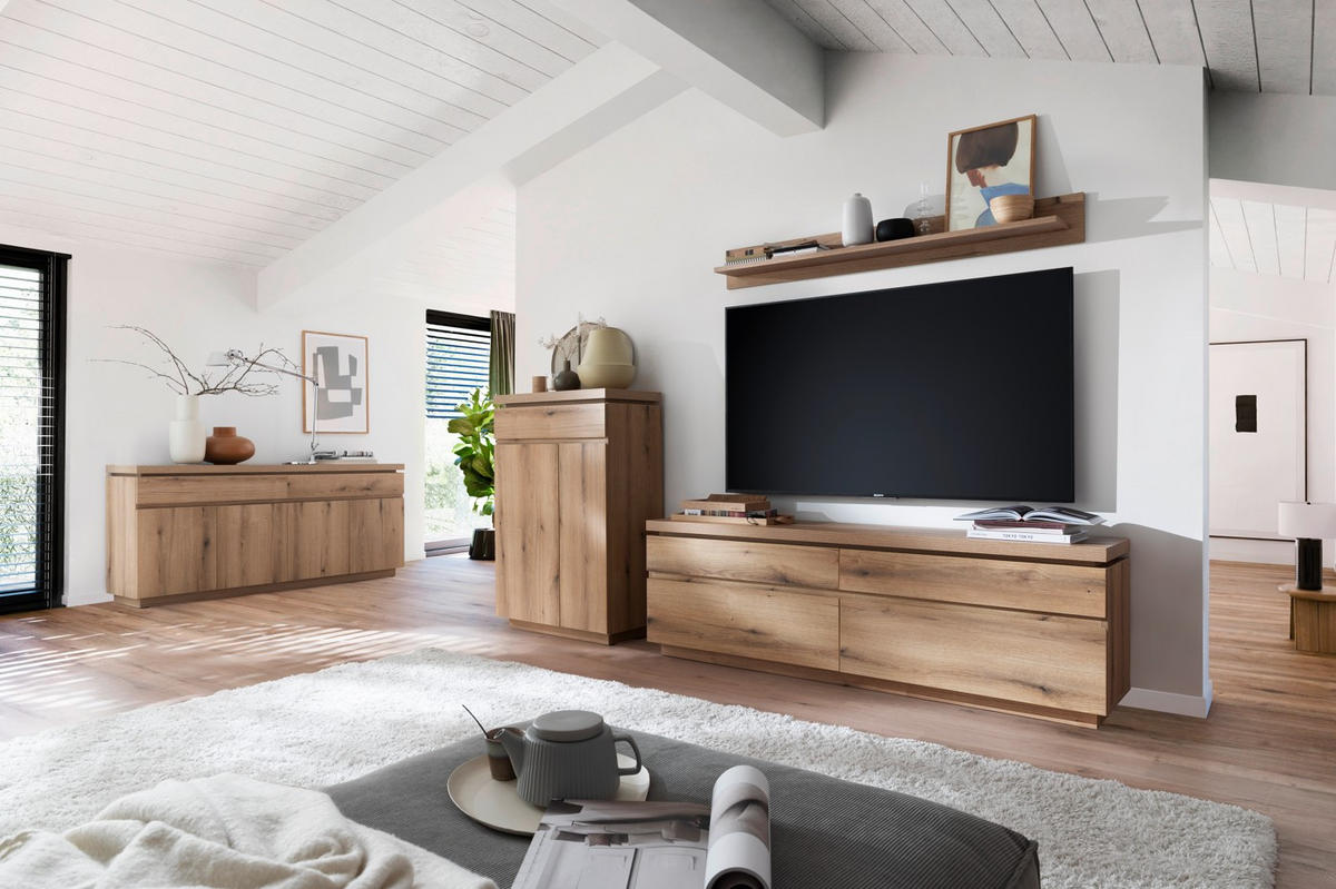 WANDBOARD150/18/20 cm Eichefarben  - Eichefarben, Design, Holzwerkstoff (150/18/20cm) - Livetastic