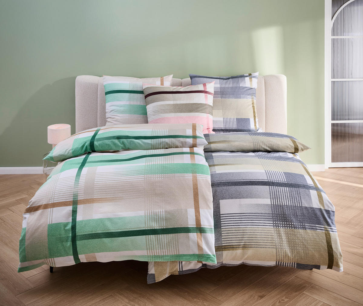 BETTWÄSCHE Flanell 155/220 cm  - Goldfarben, Textil (155/220cm) - Novel